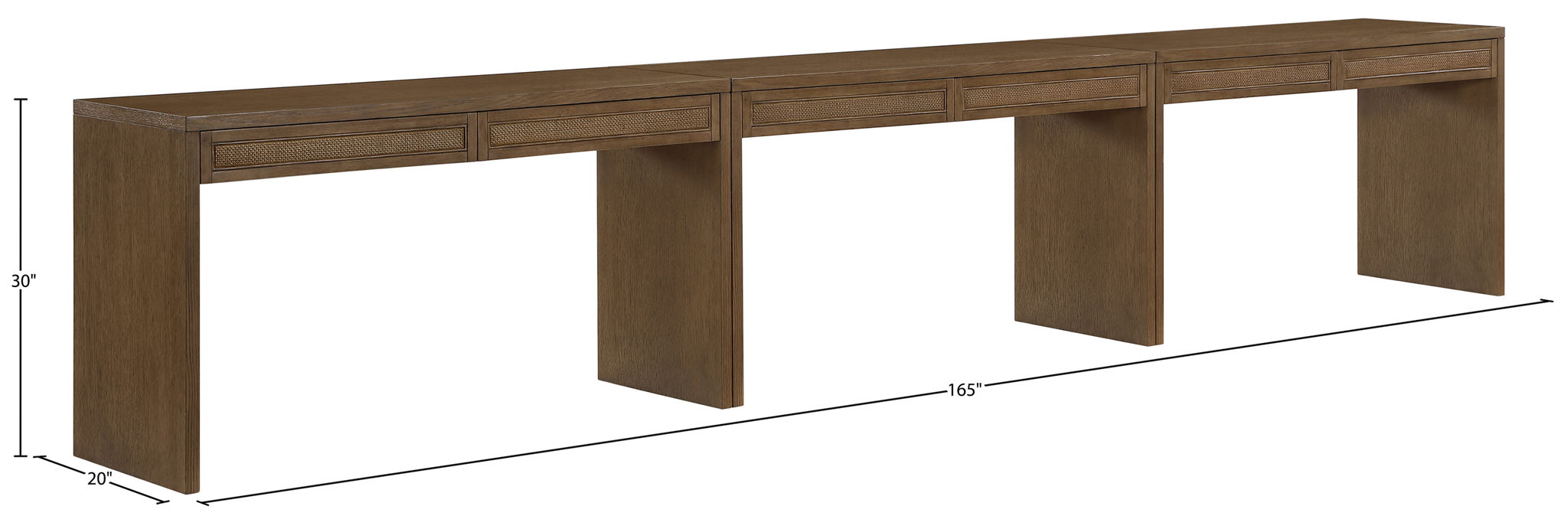 Avro - Solid Wood And Oak Veneer Desk