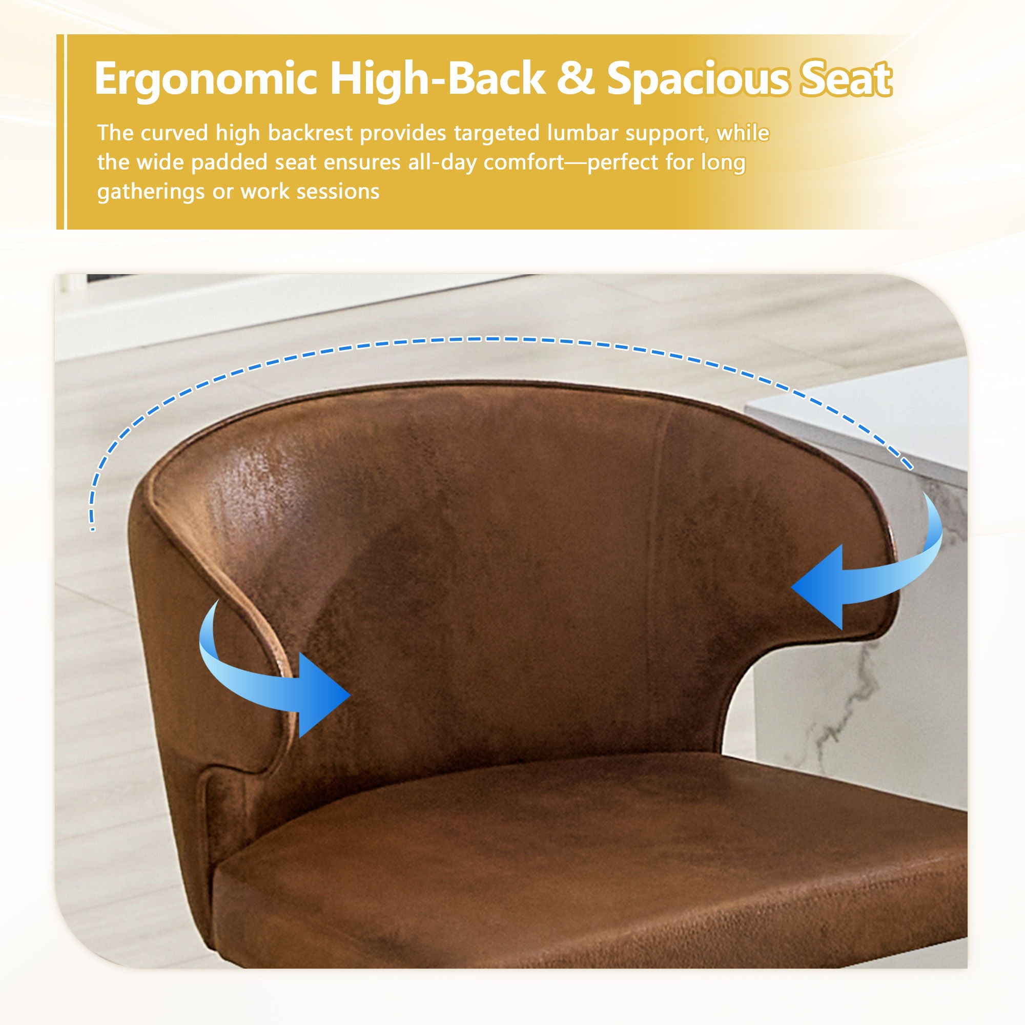 Adjustable Swivel Bar Chair