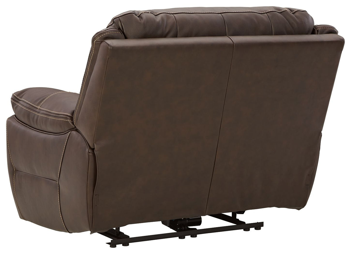 Dunleith - Zero Wall Recliner w/PWR HDRST - Chocolate