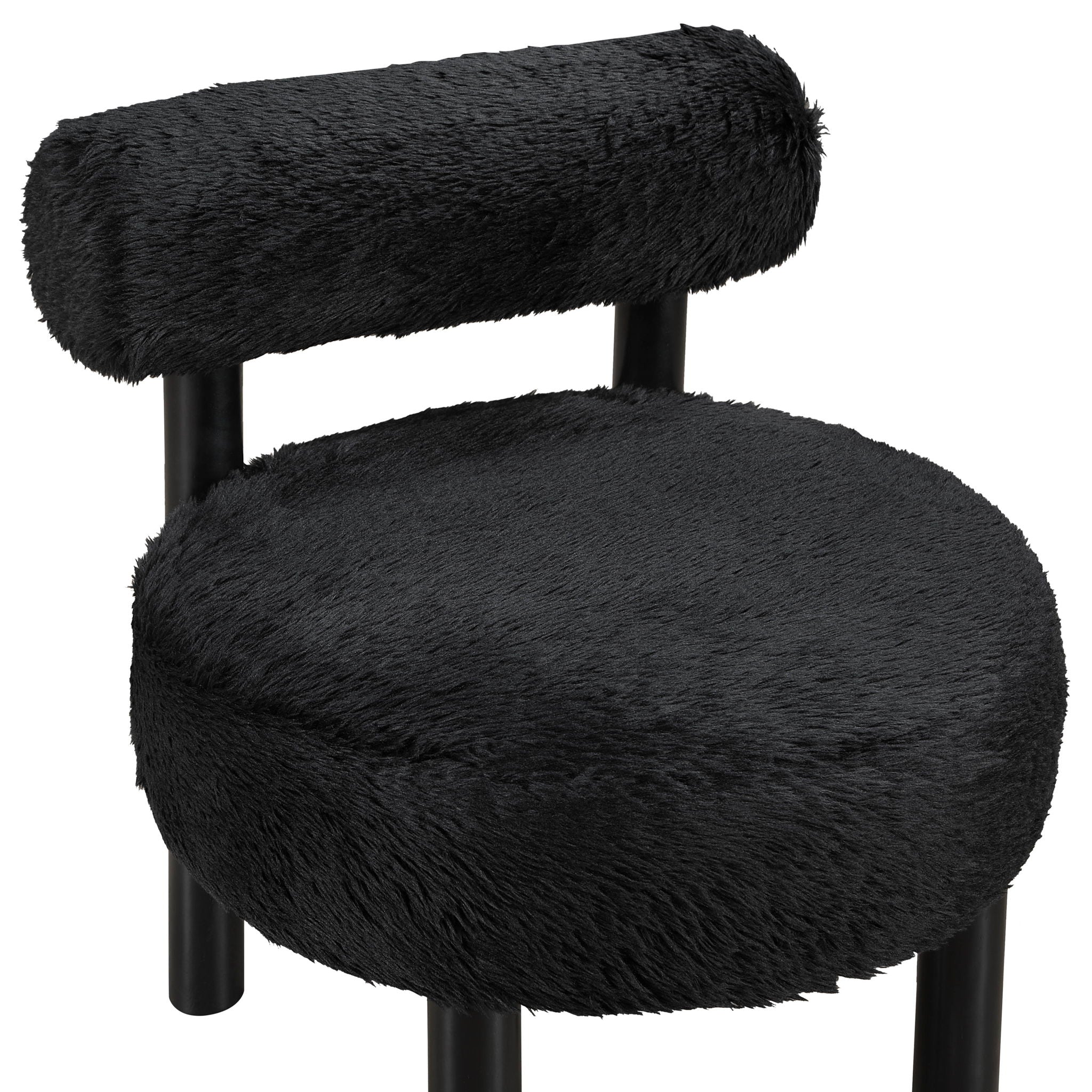 Ambre - Vegan Shearling Fabric Upholstered Accent Chair