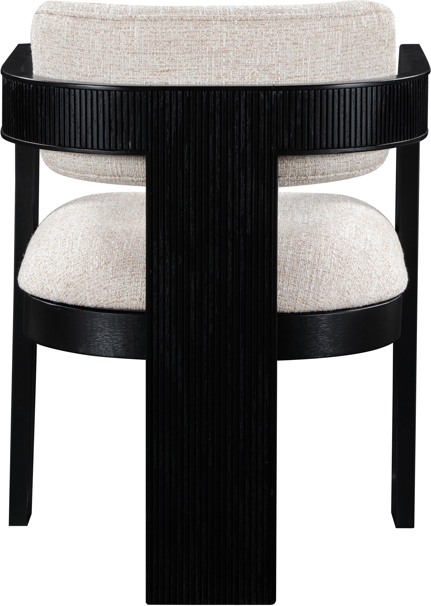 Sacha - Linen Dining Chair With Black Base (Set of 2)