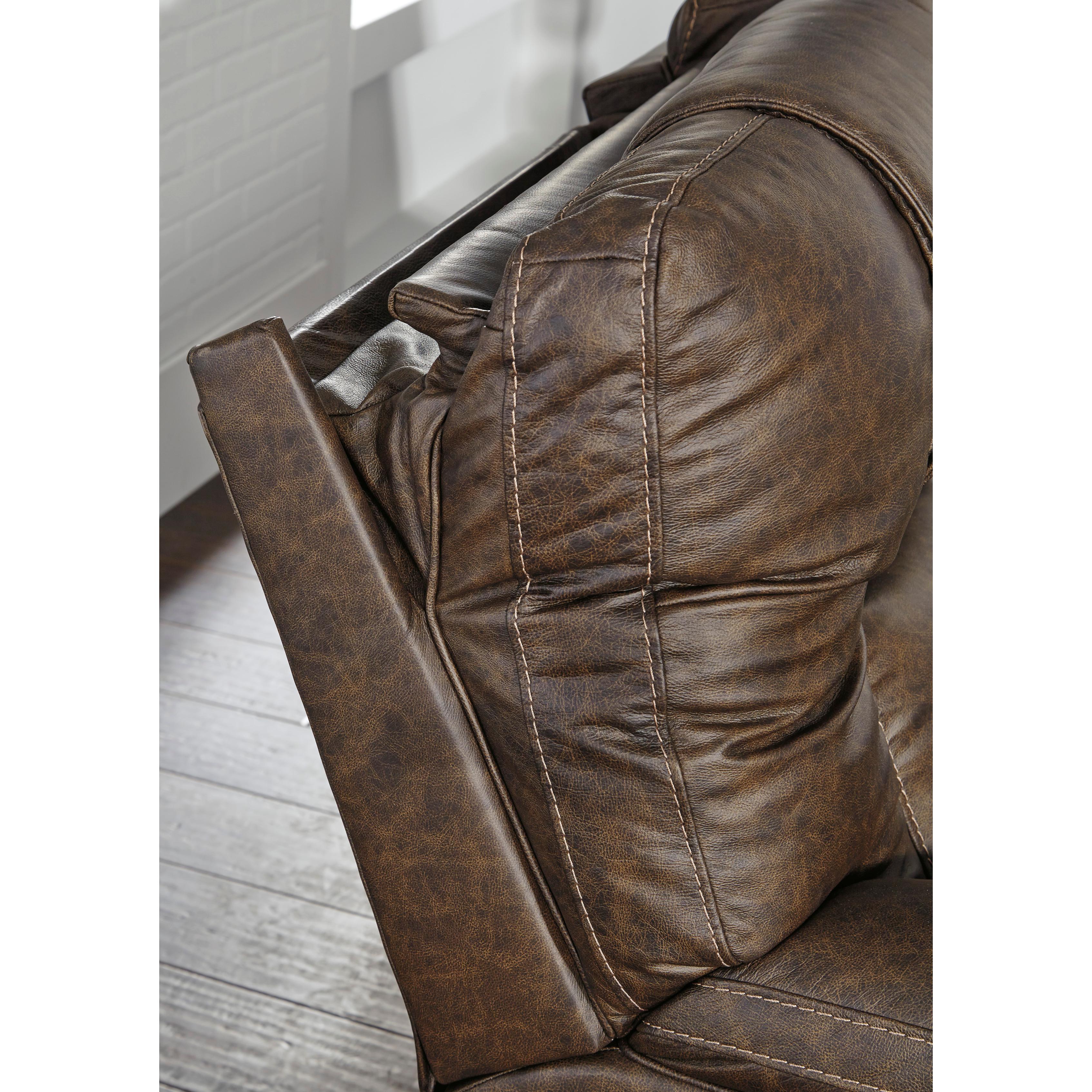 Signature Design by Ashley Wurstrow Power Reclining Leather Match Loveseat U5460318 IMAGE 7