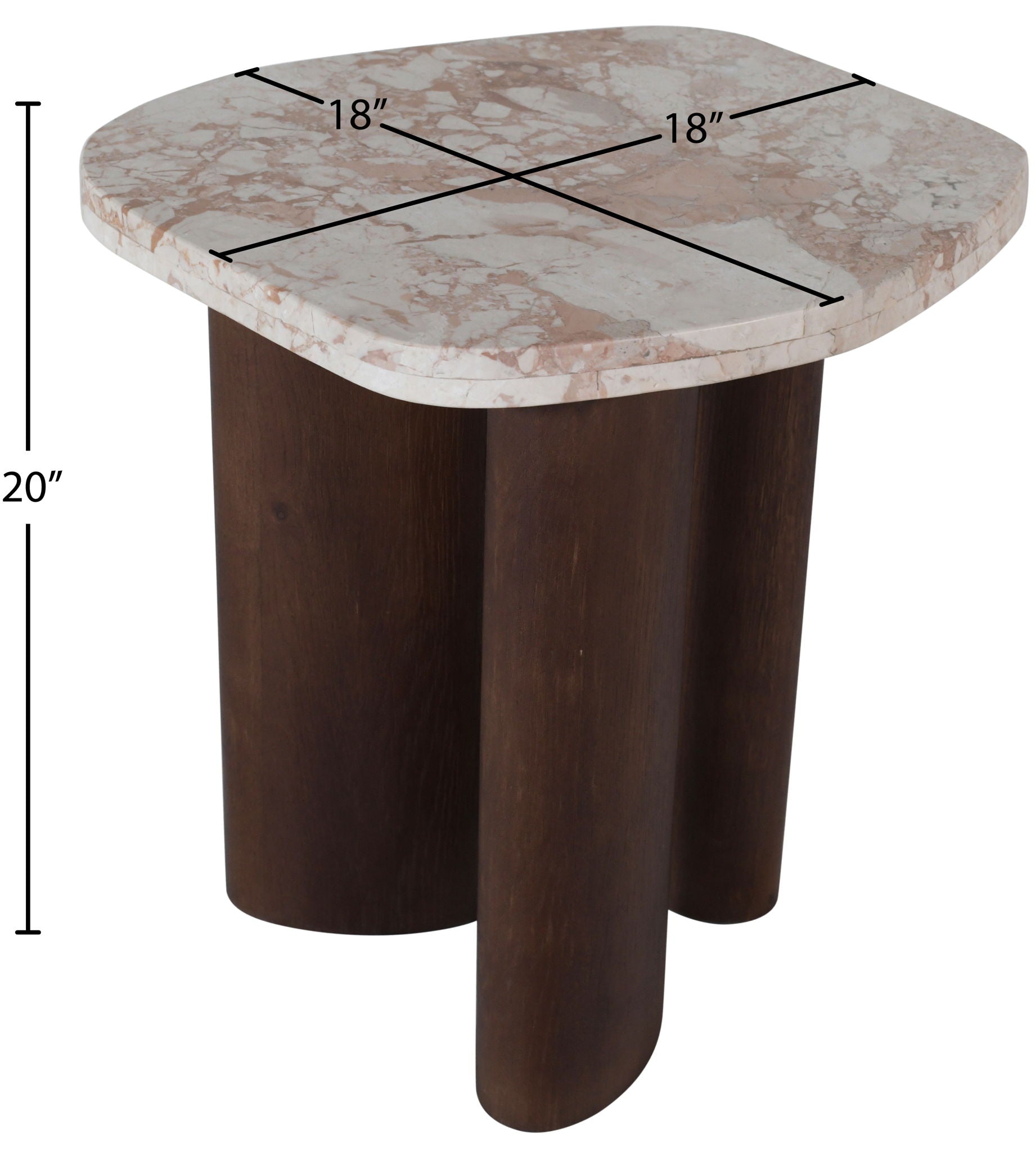 Puglia - Marble Top And Oak Wood Base Table