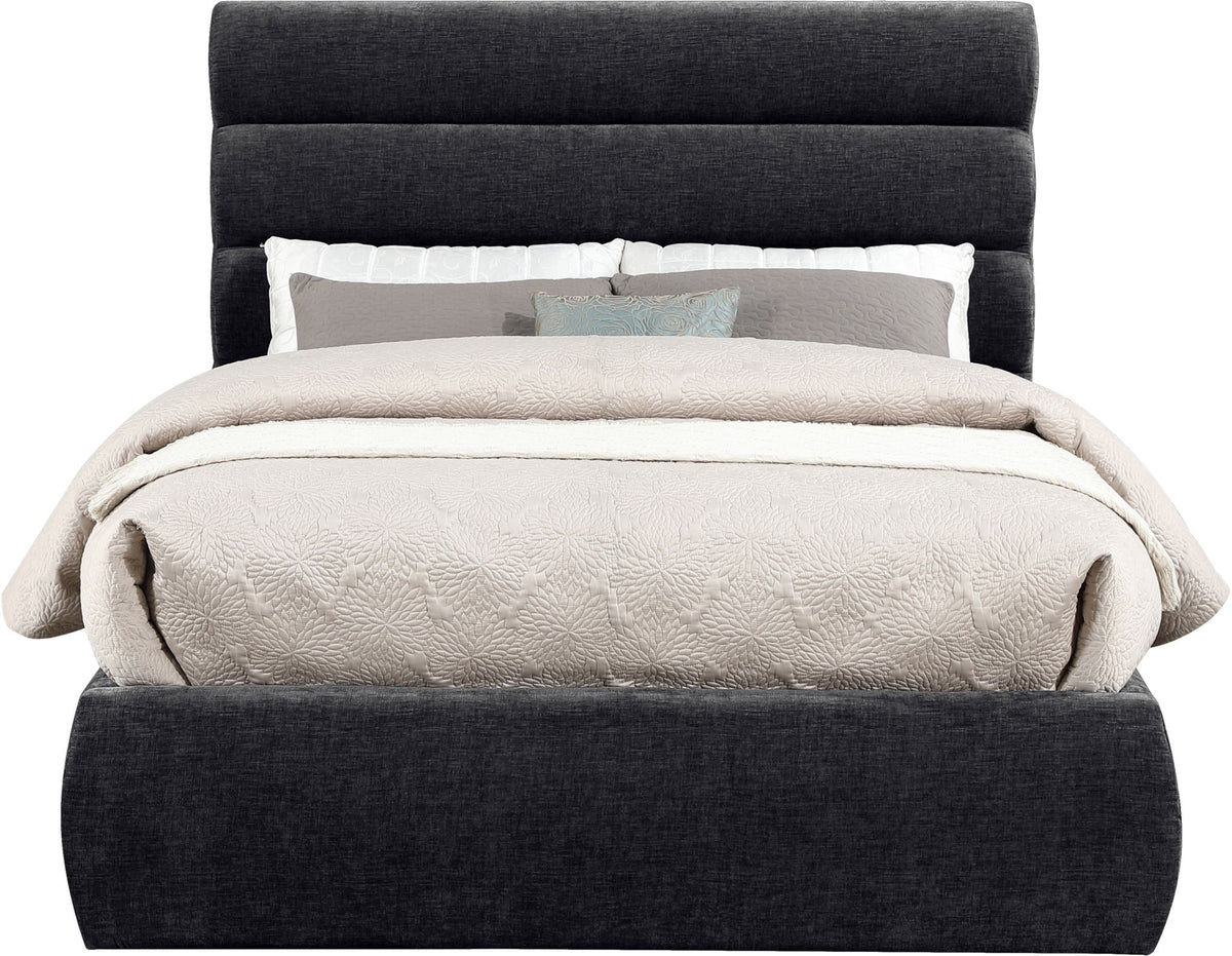 Adam - Chenille Fabric Bed With 52" Headboard