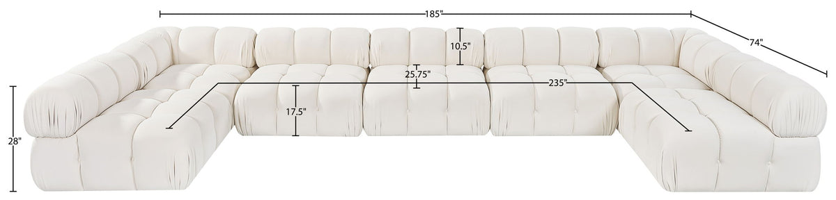 Orin - U-Shaped 7 Piece Modular Sectional