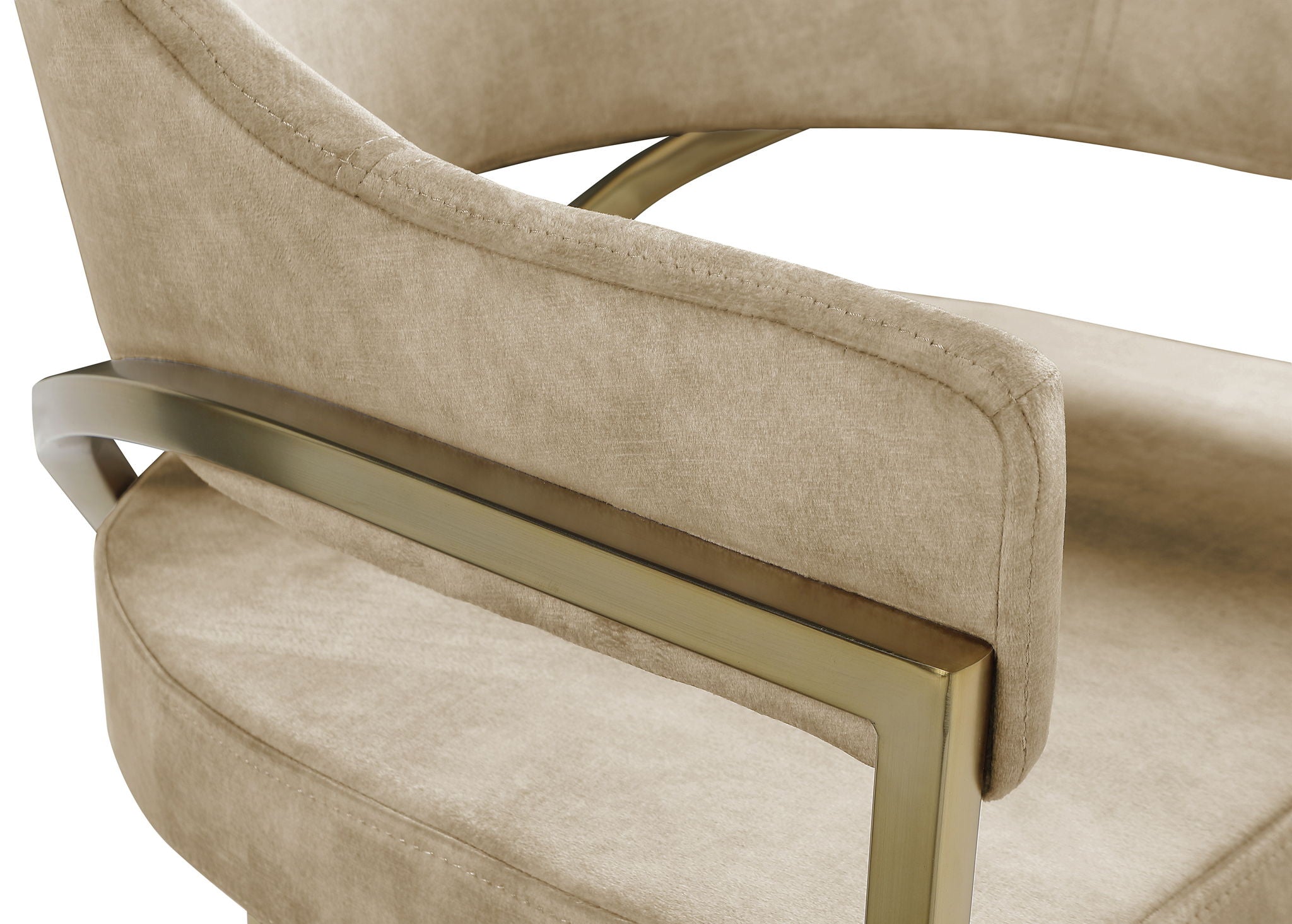 Madelyn - Dining Chair (Set of 2) - Brushed Brass