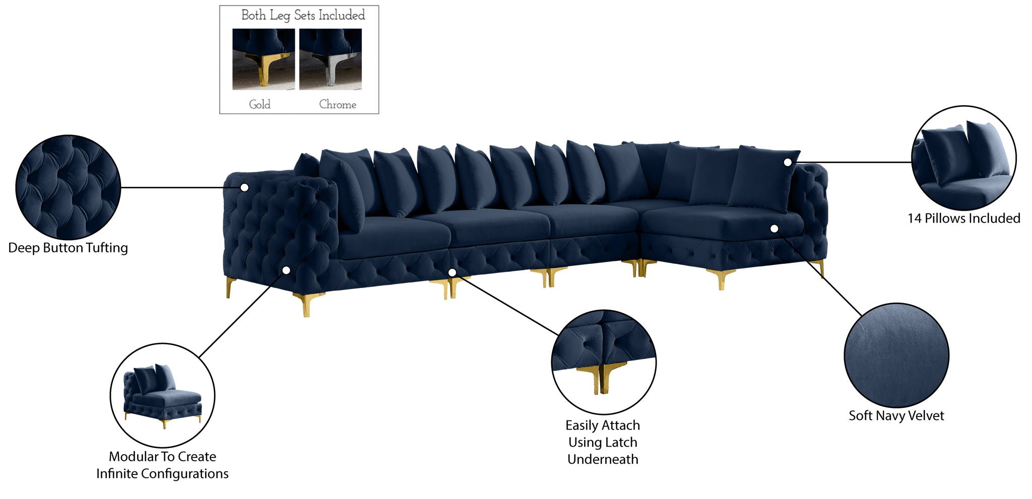 Tremblay - 5 Piece Modular Sectional