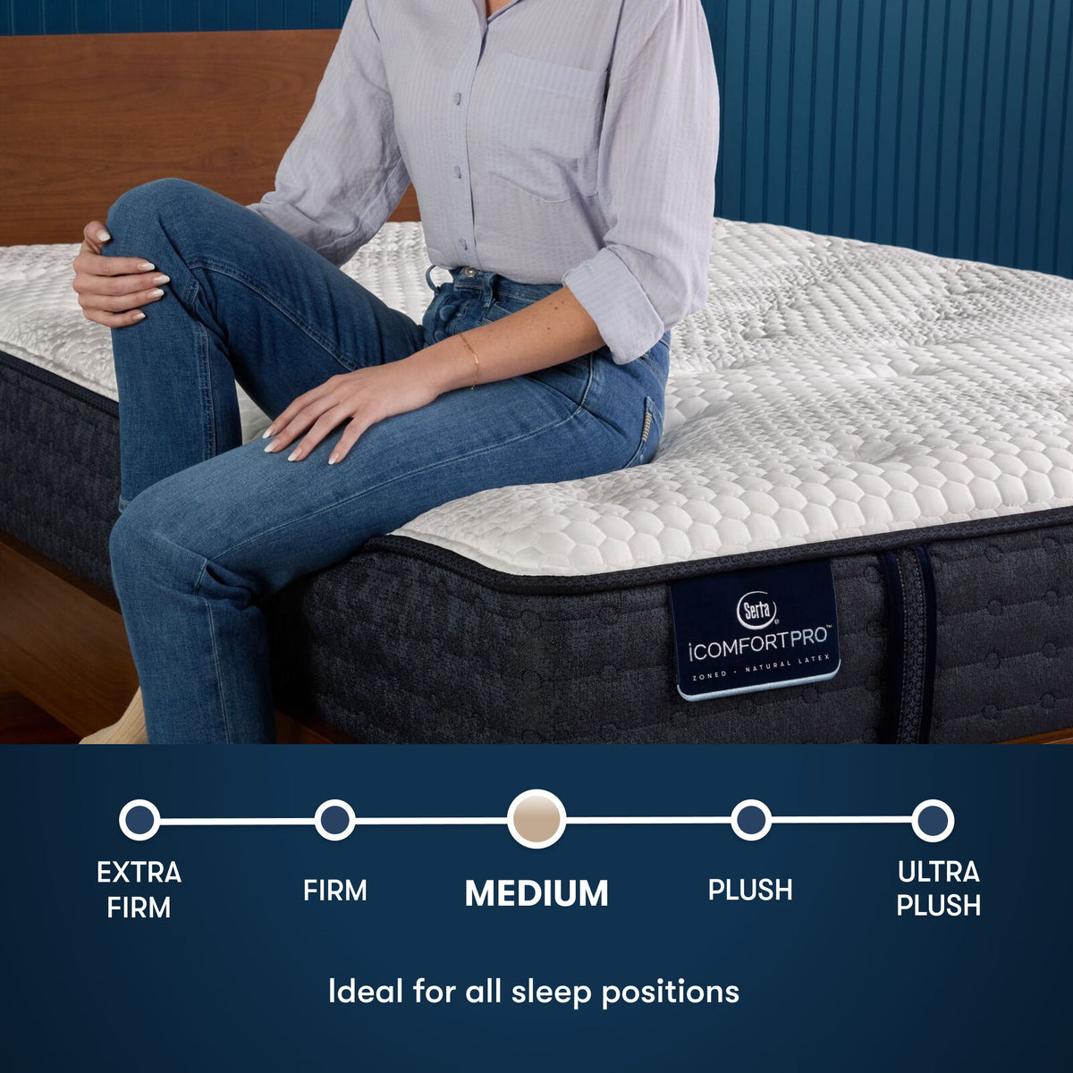 iComfortPro - 12" Chelsea Latex Foam Medium Mattress