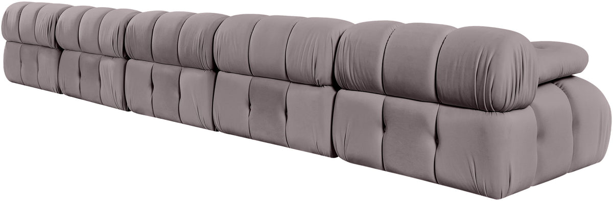 Orin - Velvet 5 Piece Modular Armless Sofa
