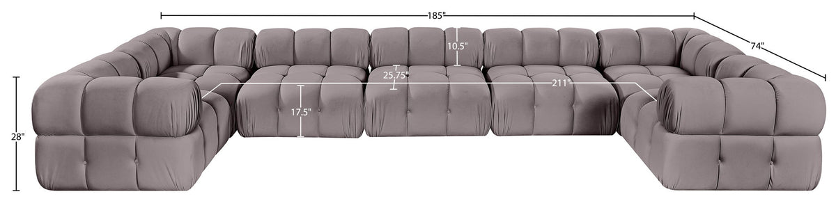 Orin - 7 Piece Modular Sectional (3 Modular Chairs, 4 Corner Chairs)