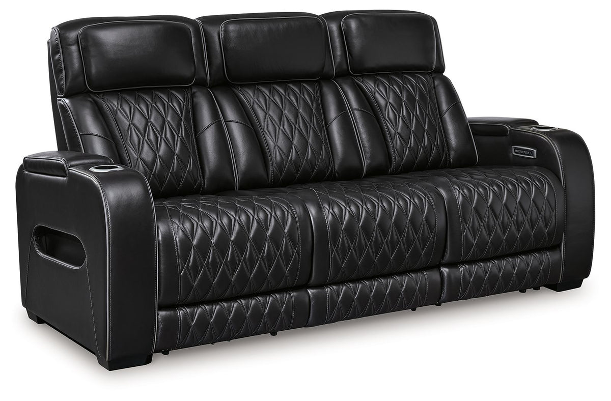 Boyington - 2 Pc. - Power Reclining Sofa And Loveseat - Black