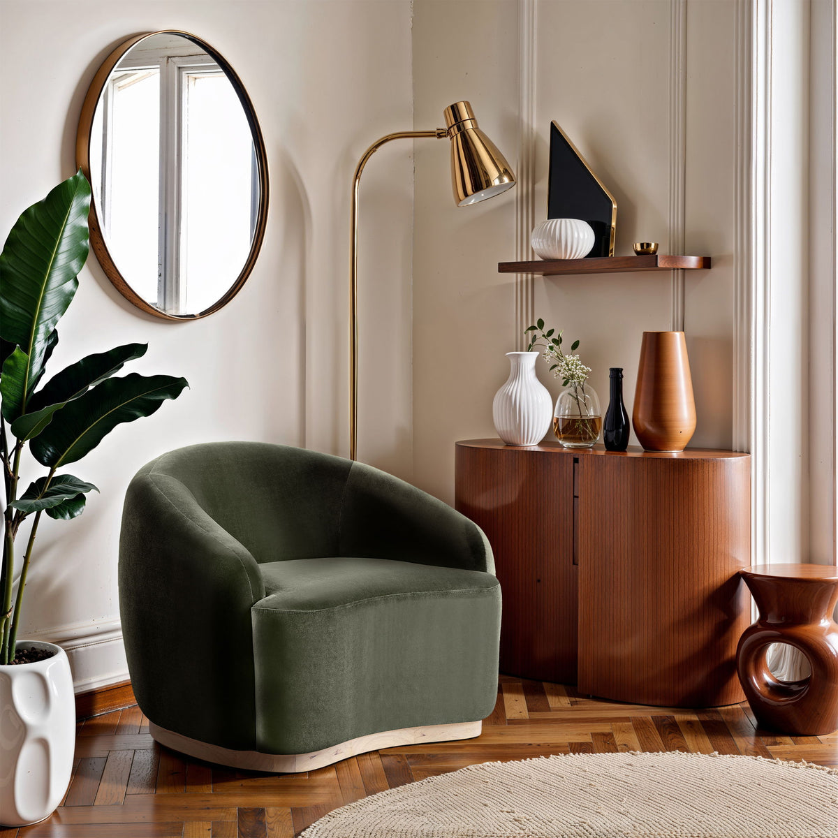 Gustavo - Velvet Upholstered Chair