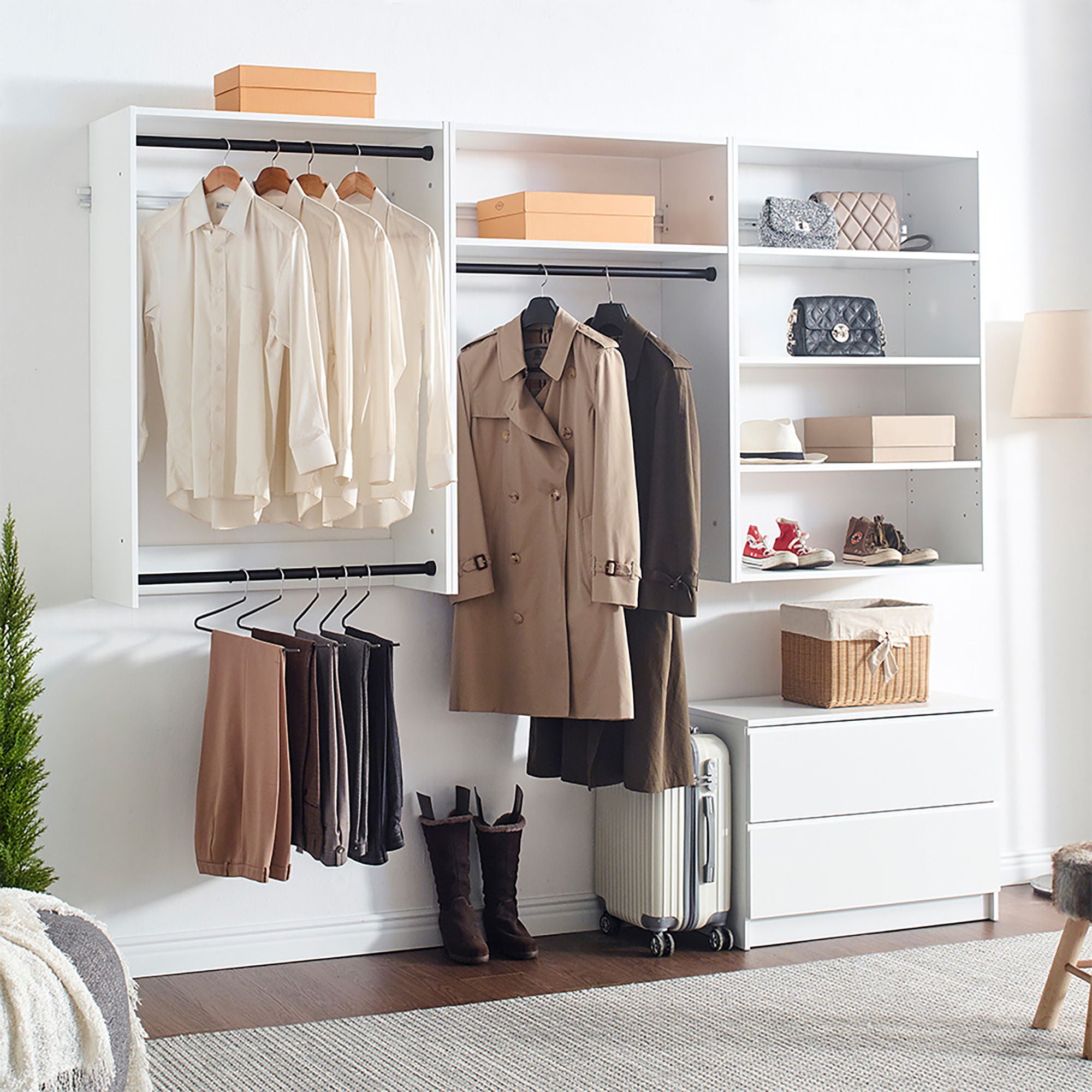 Devi - Modular Wood Closet System With Versatile Storage