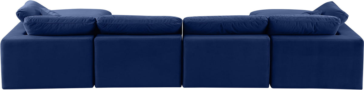 Comfy - 6 Piece Velvet Modular Double Chaise Sectional