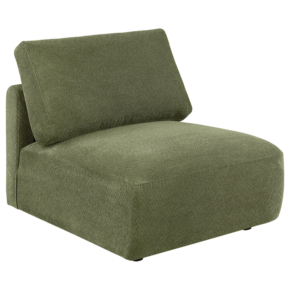 Elysia 5-piece Fabric Upholstered Modular Sectional Sofa Green