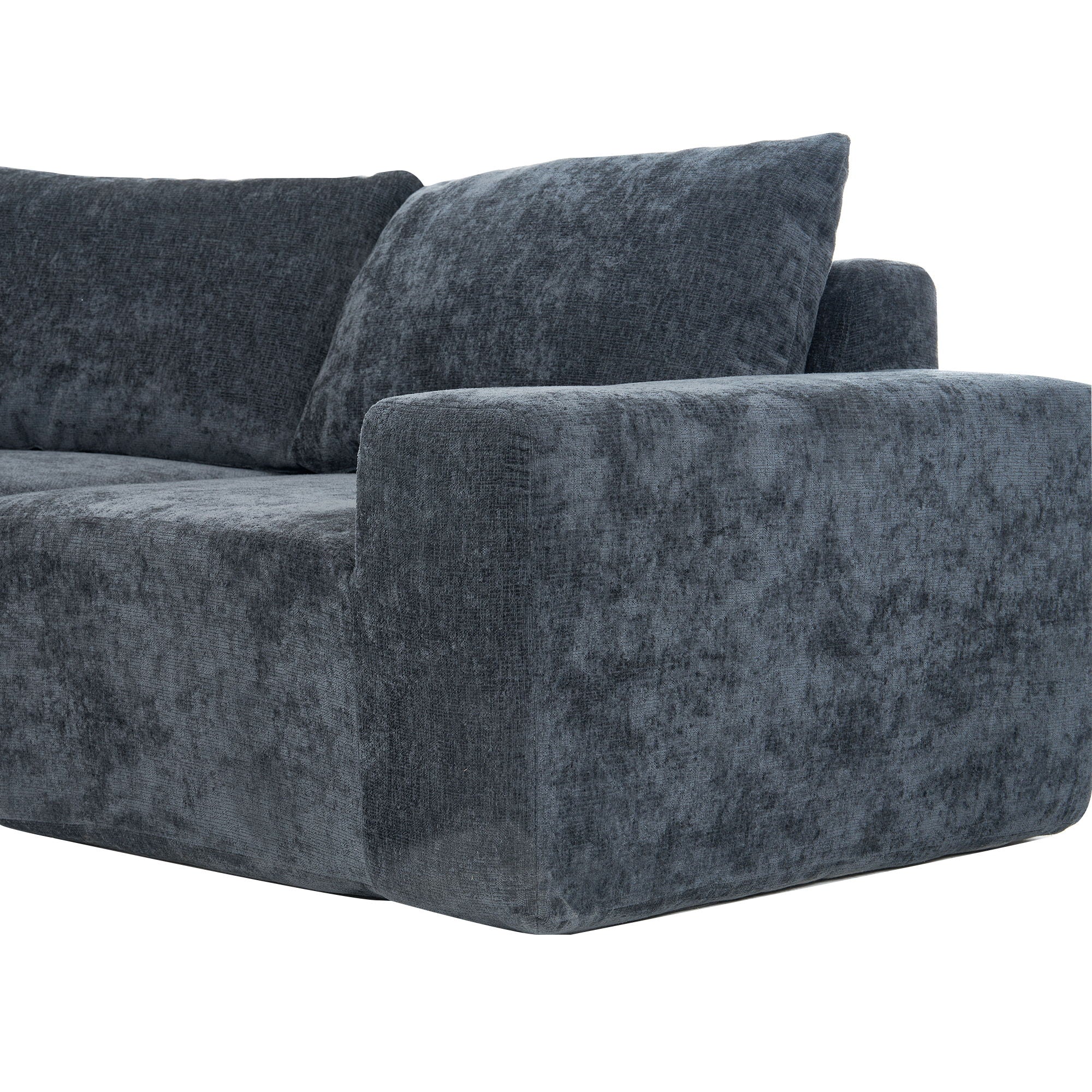 Modular Cloud Sectional Sofa Set, U-Shaped Upholstered Couch With Deep Seat