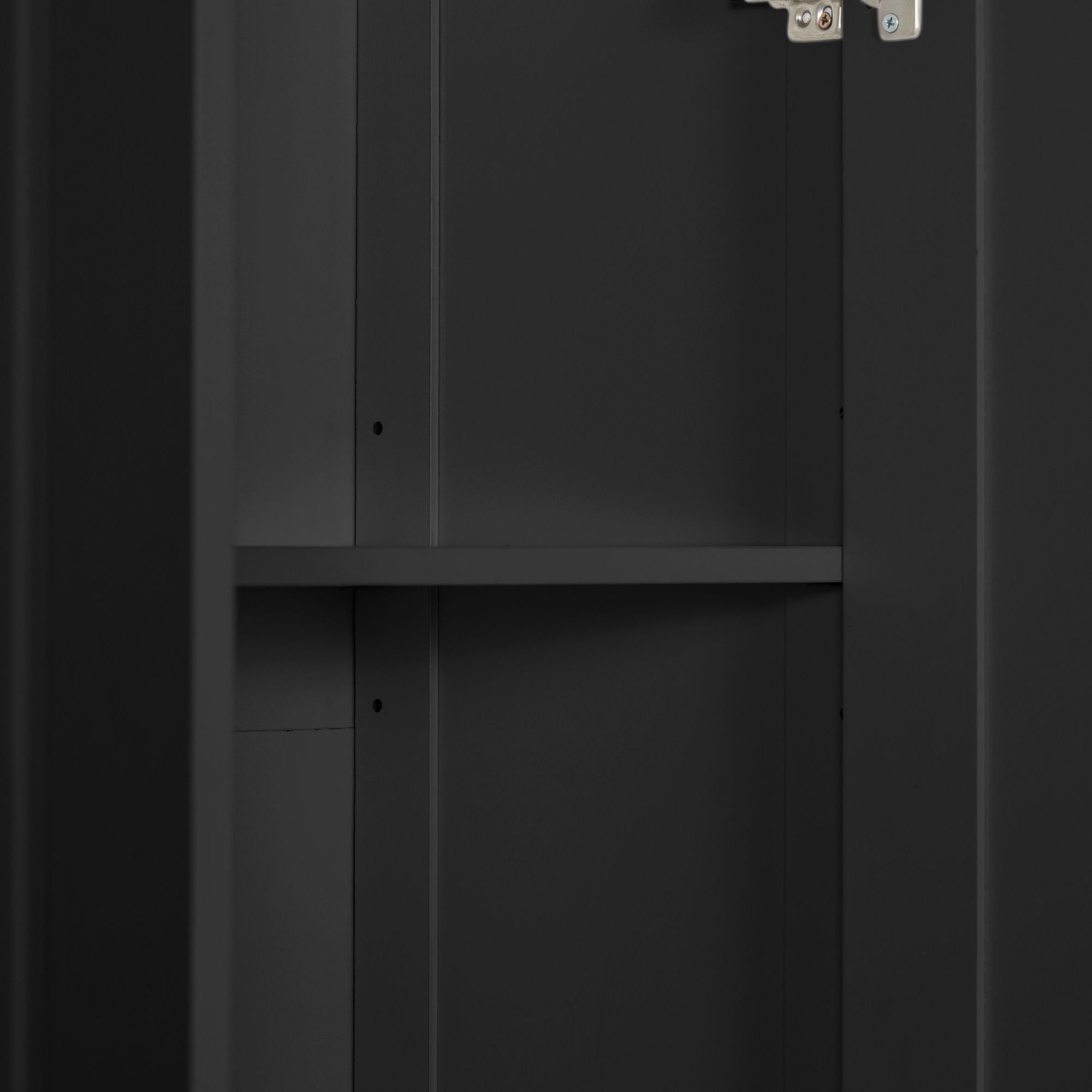 Storage Cabinet With Adjustable Shelves, 2 Doors, Rectangle Design For Bathroom