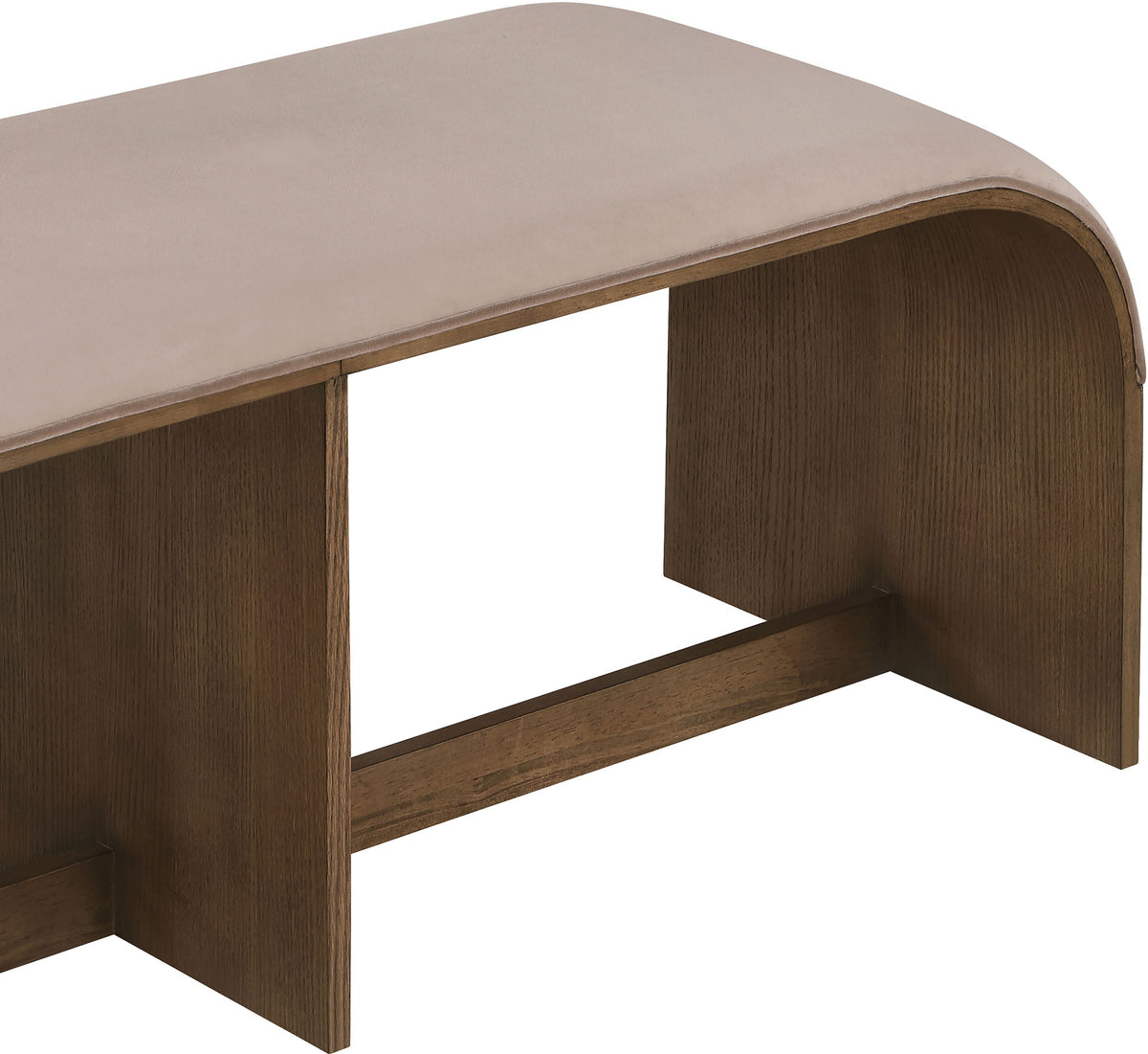 Sable - 52" Velvet Performance Fabric Upholstered Bench
