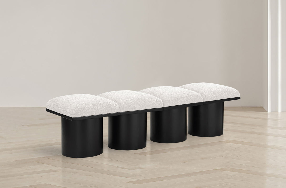 Pavilion - 4 Piece Modular Bench With Black Base