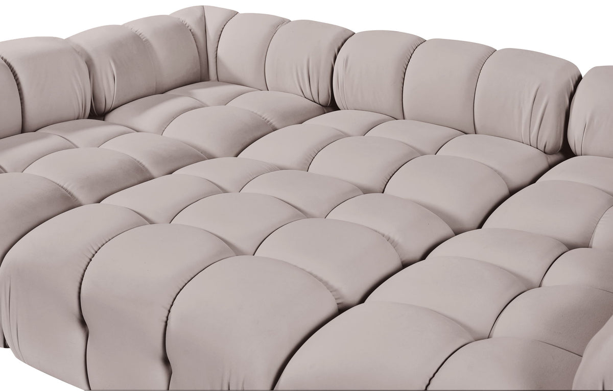 Orin - Velvet 6 Piece Modular Sectional