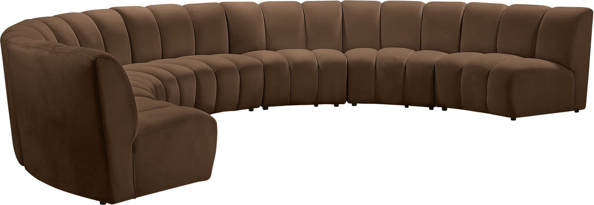 Infinity - 7 Piece Modular Sectional - Brown