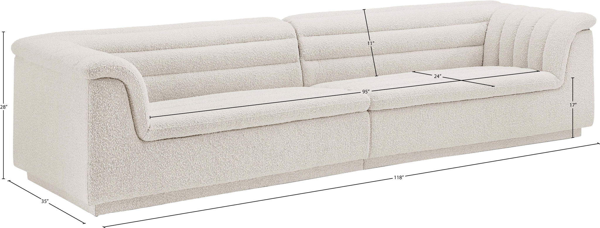 Cascade - Boucle Modular Sofa