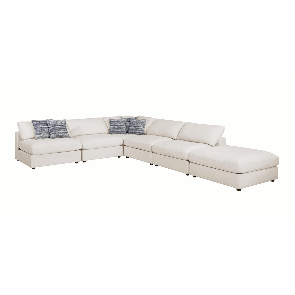 Serene Fabric 6 pc Sectional 551321/551321/551322/551321/551321/551323