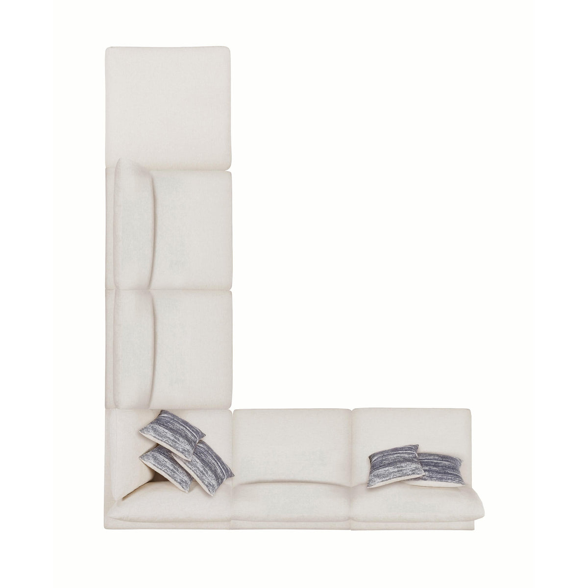 Serene Fabric 6 pc Sectional 551321/551321/551322/551321/551321/551323