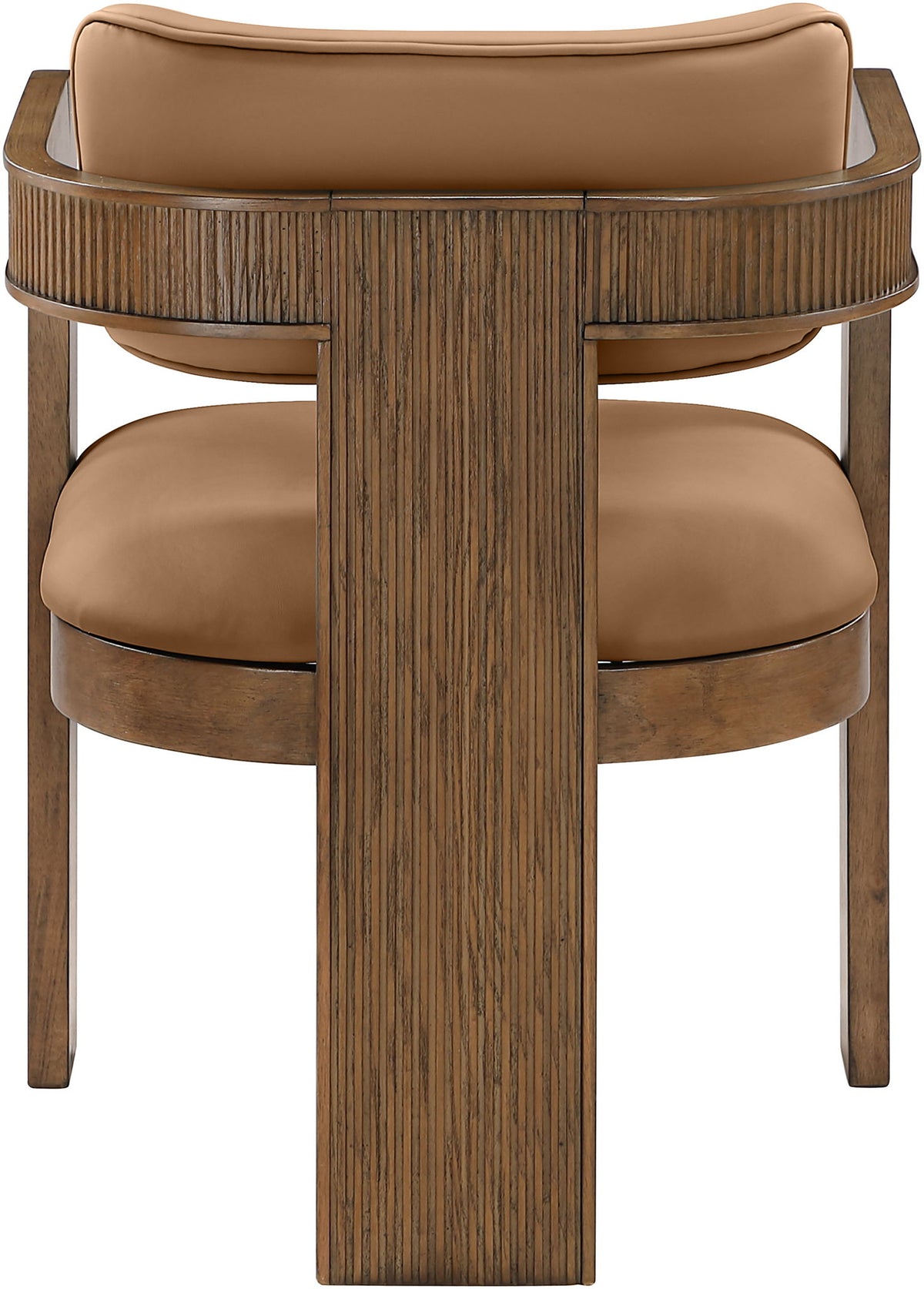 Sacha - Vegan Leather Upholstered Dining Chair With Brown Base (Set of 2)