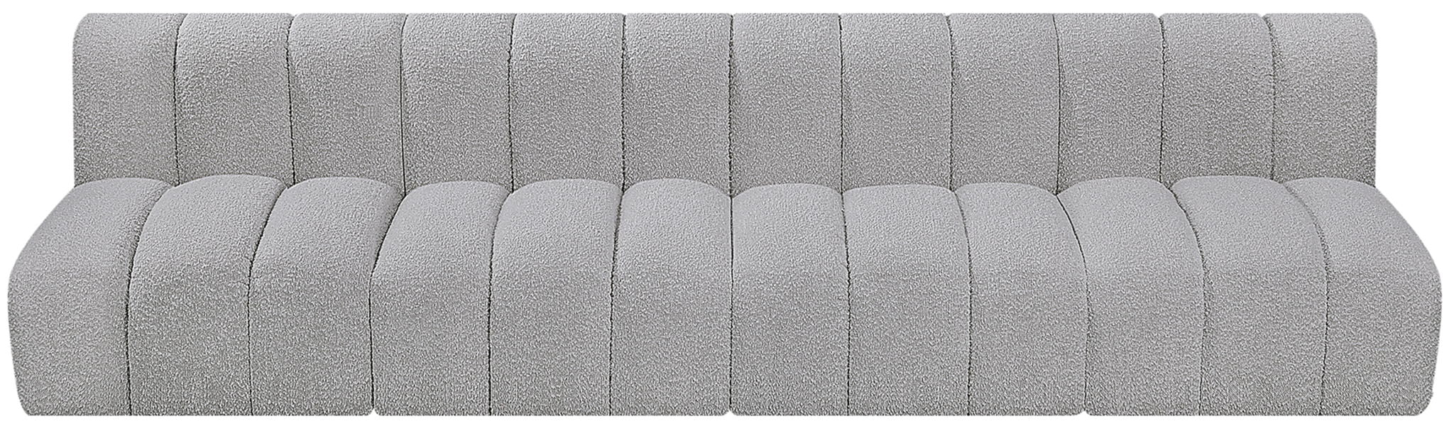 Arc - Boucle Fabric 4 Seats Modular Sofa
