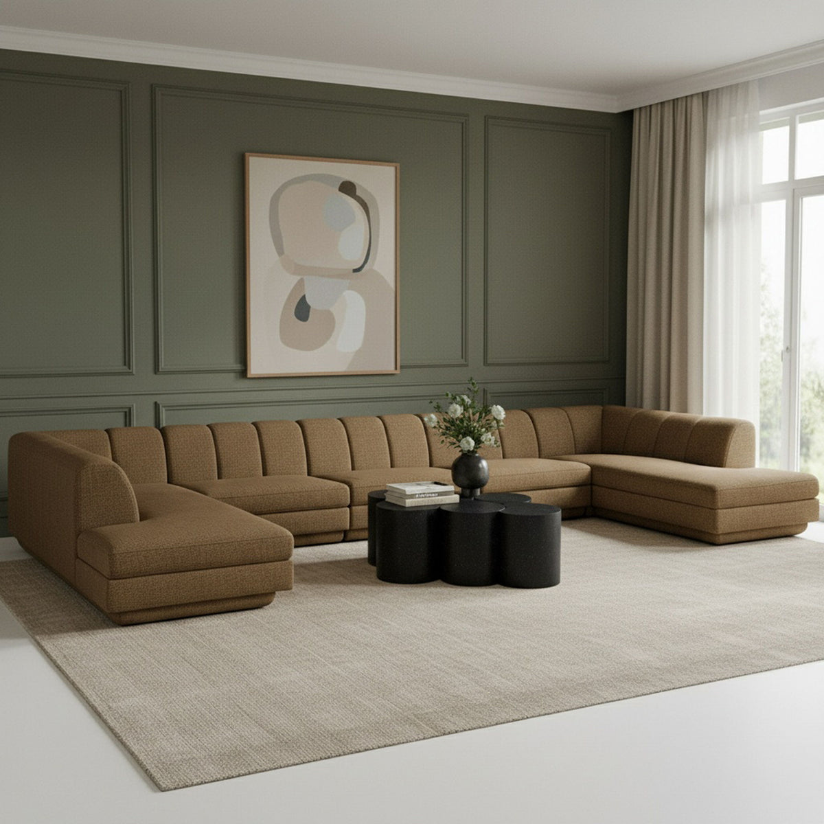 Modari - Sectional - Brown