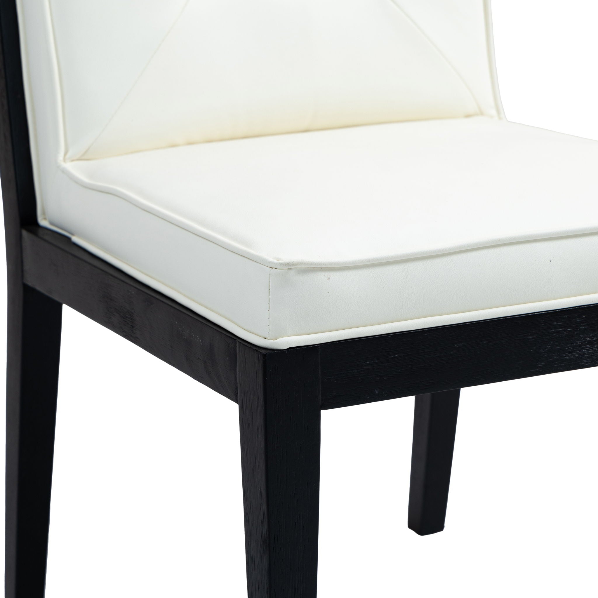 Gwendolyn - Faux Leather Dining Side Chair With Black Frame (Set of 2)