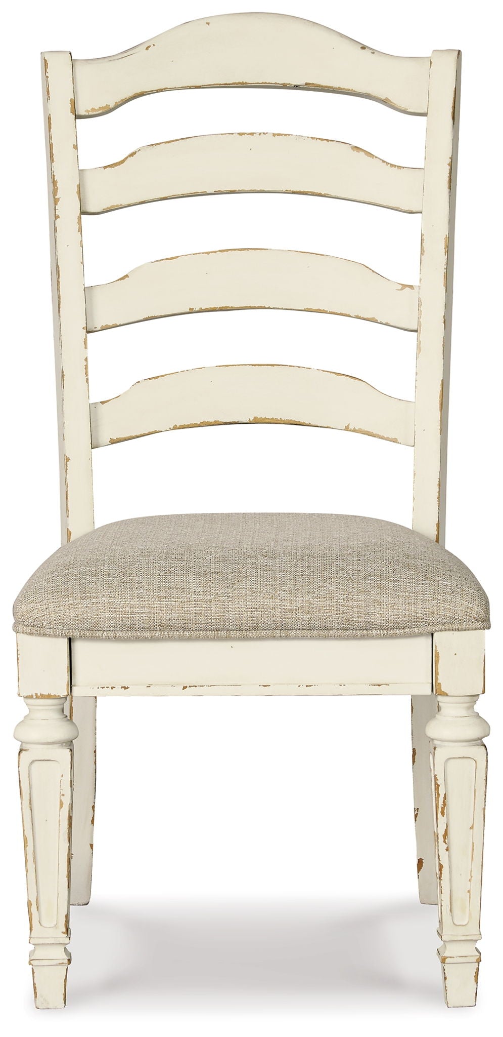 Realyn - Dining UPH Side Chair (Set of 2) - Ladderback - Chipped White