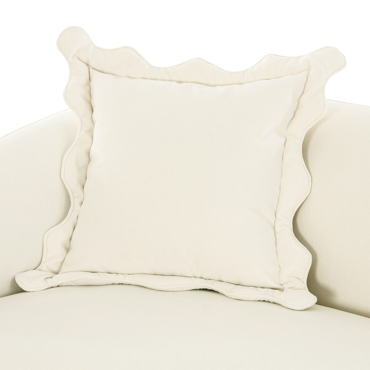 Lou - Performance Velvet Sofa - Cream
