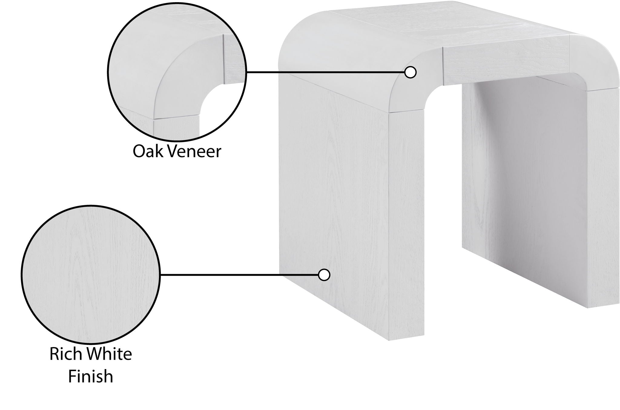 Toulon - Oak Veneer End Table