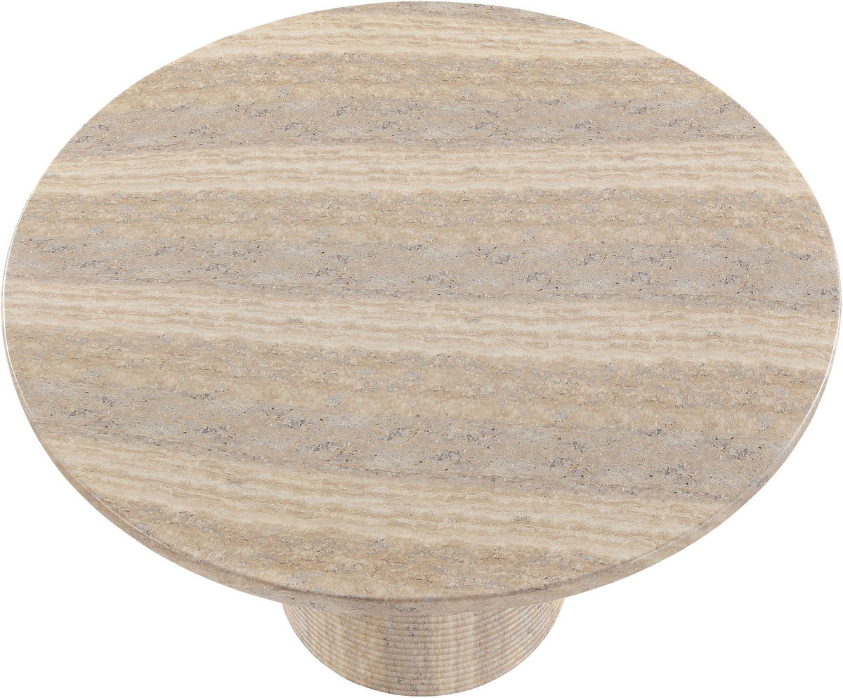 Rapallo - 43" Concrete Indoor/Outdoor Dining Table - Travertine