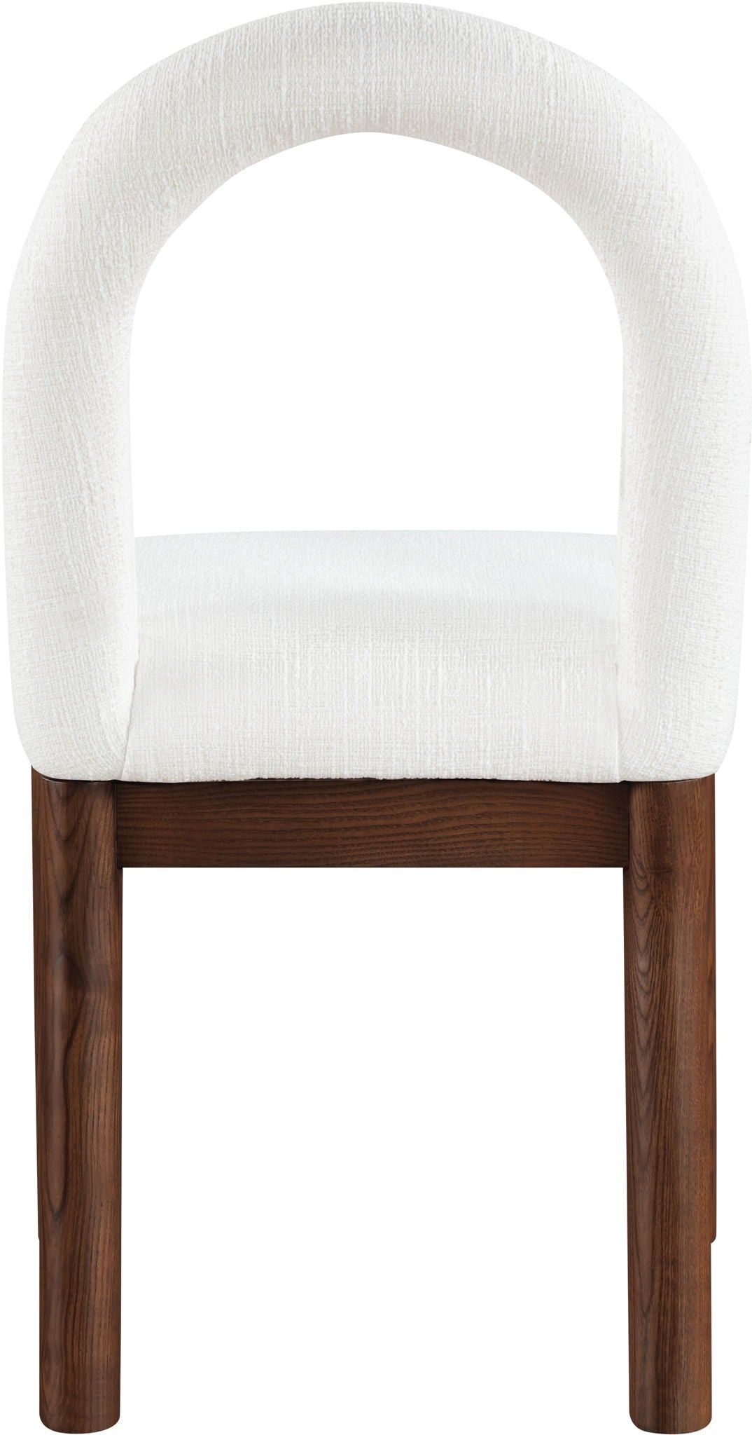 Conrad - Linen Dining Chair With Brown Legs