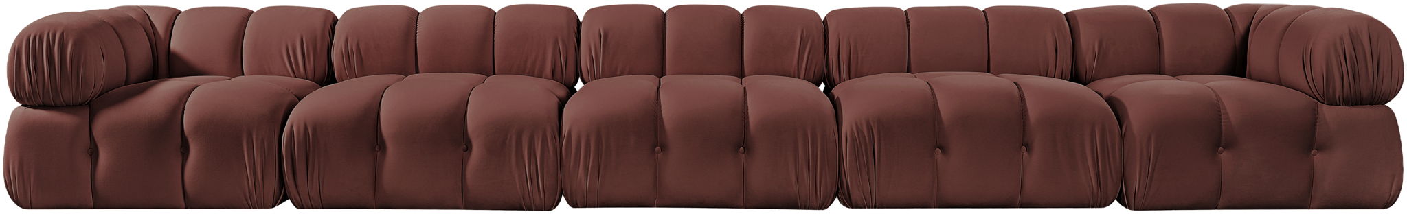 Orin - Fabric Velvet 5 Piece Modular Sofa