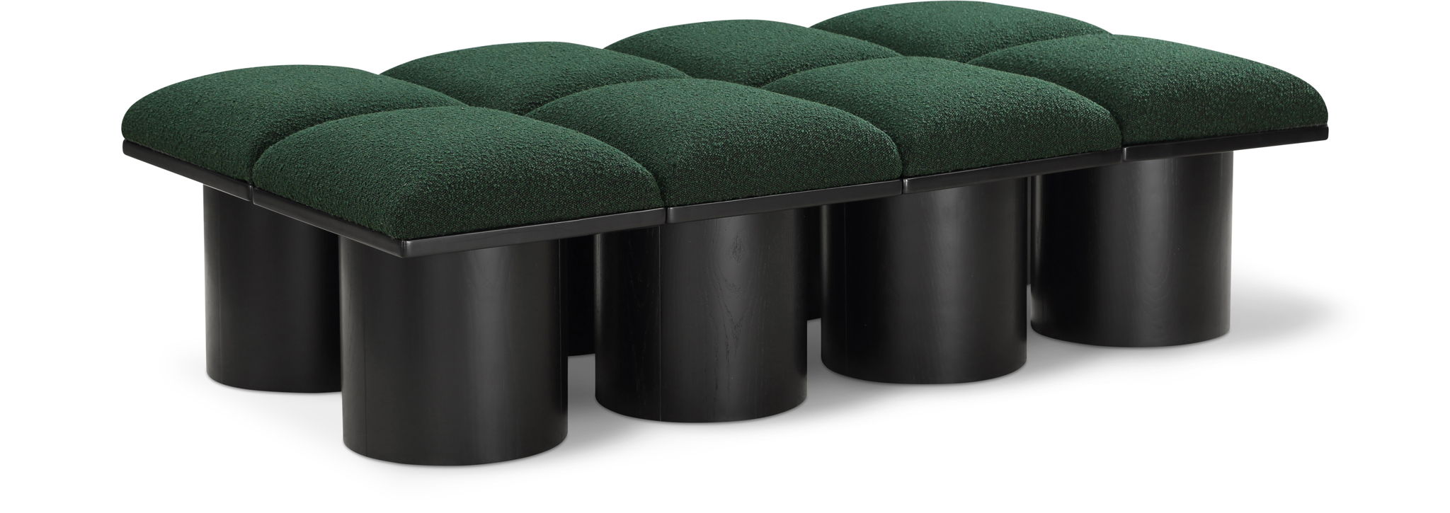 Pavilion - 8 Piece Modular Bench With Black Base