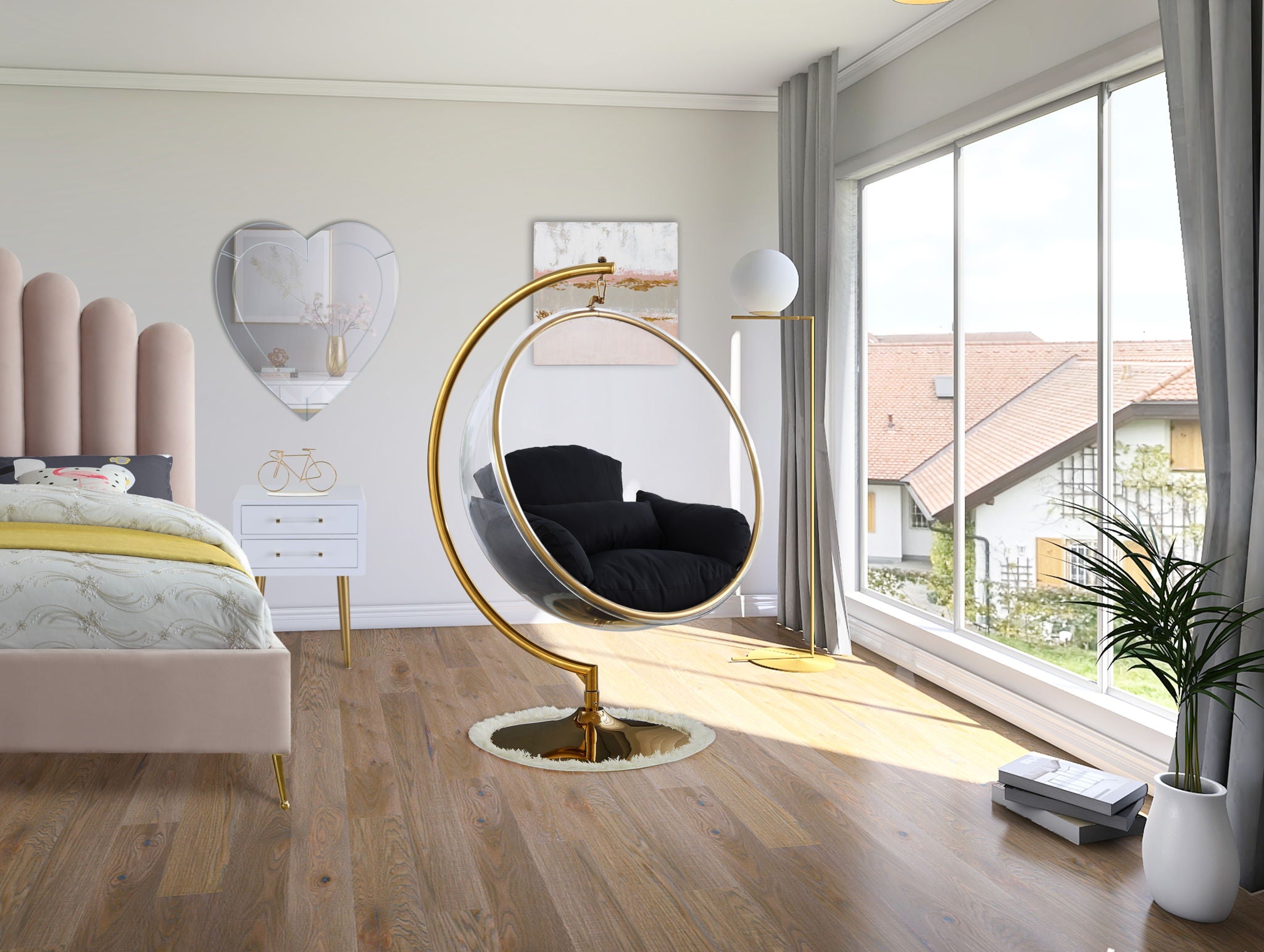 Luna - Swing Bubble Accent Chair