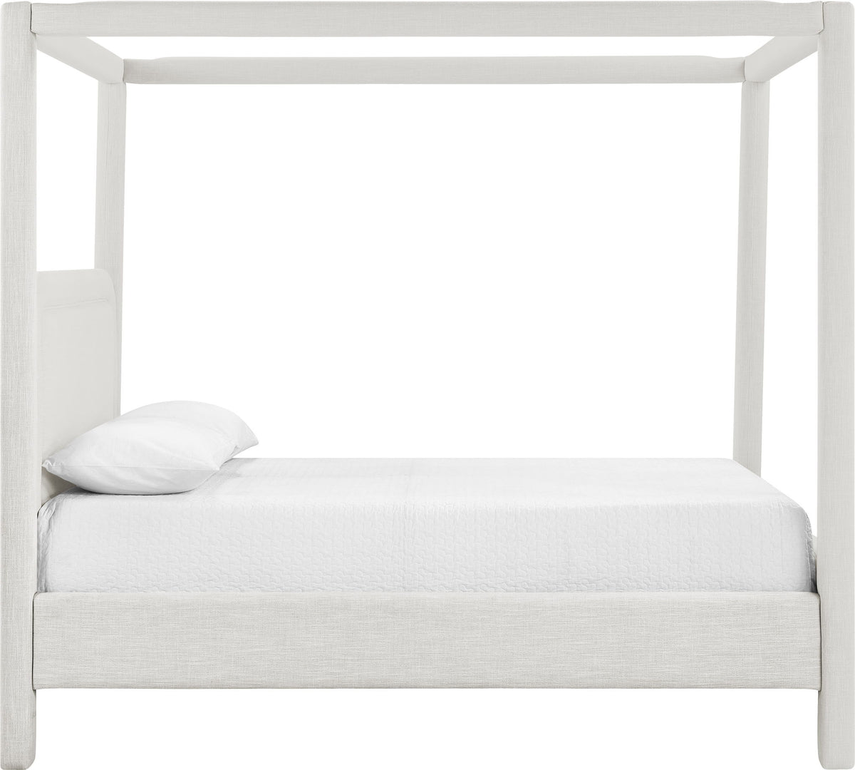 Salina - Linen Textured Fabric Upholstered Bed