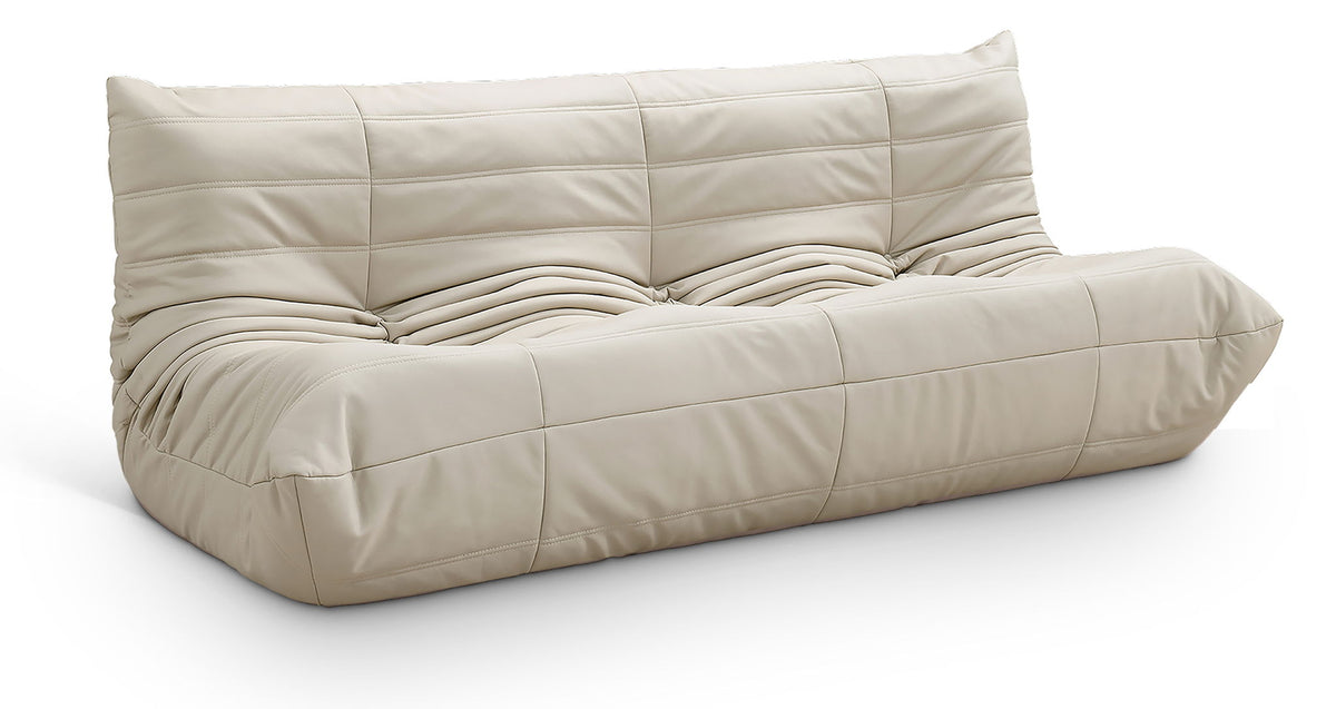 Relax - Vegan Leather 77.75" Upholstered Sofa