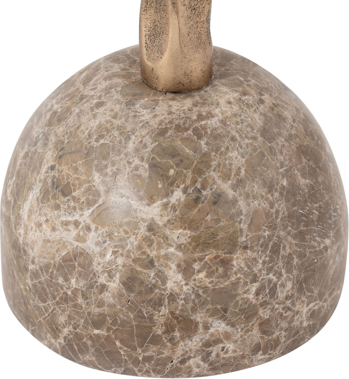 Helix - Genuine Marble Top And Aluminum Base End / Side Table
