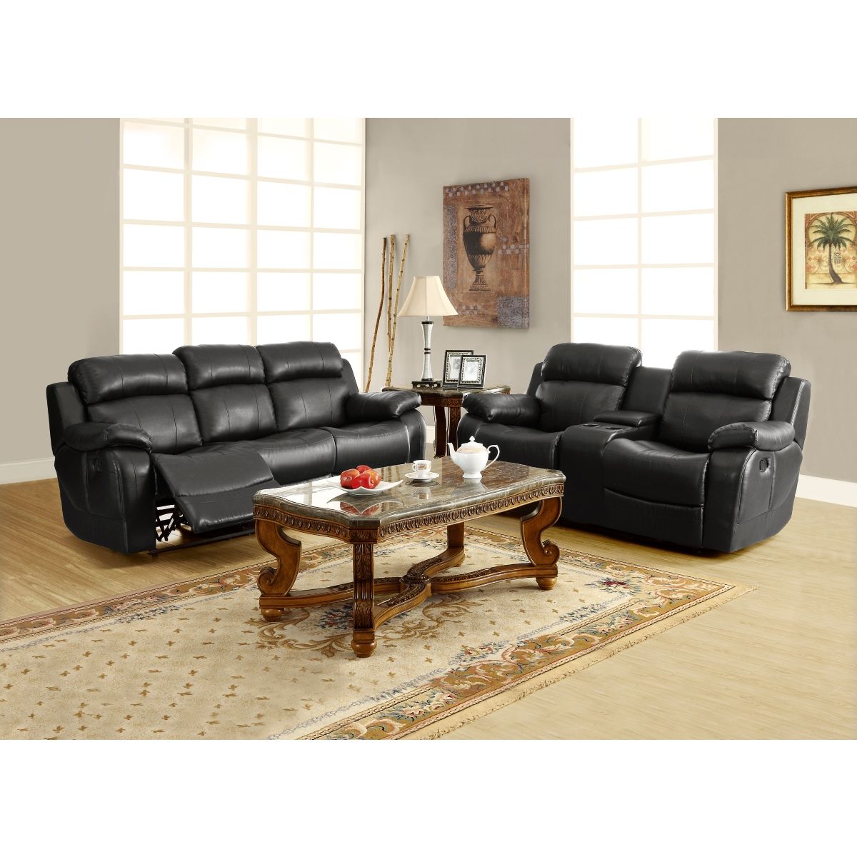 Marille - Double Glider Reclining Loveseat With Center Console