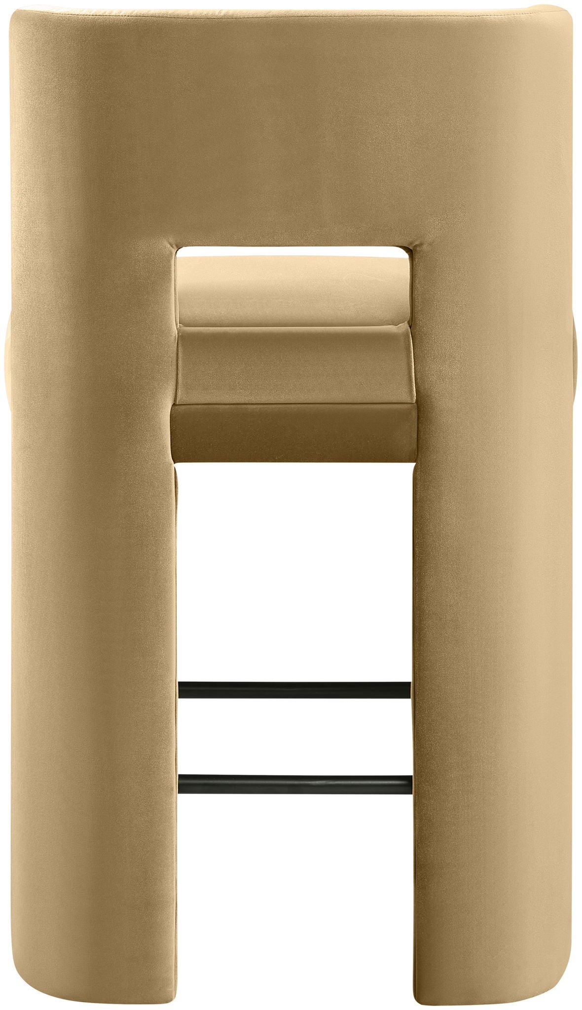 Zuno - Velvet Performance Fabric Upholstered Counter Stool (Set of 2)
