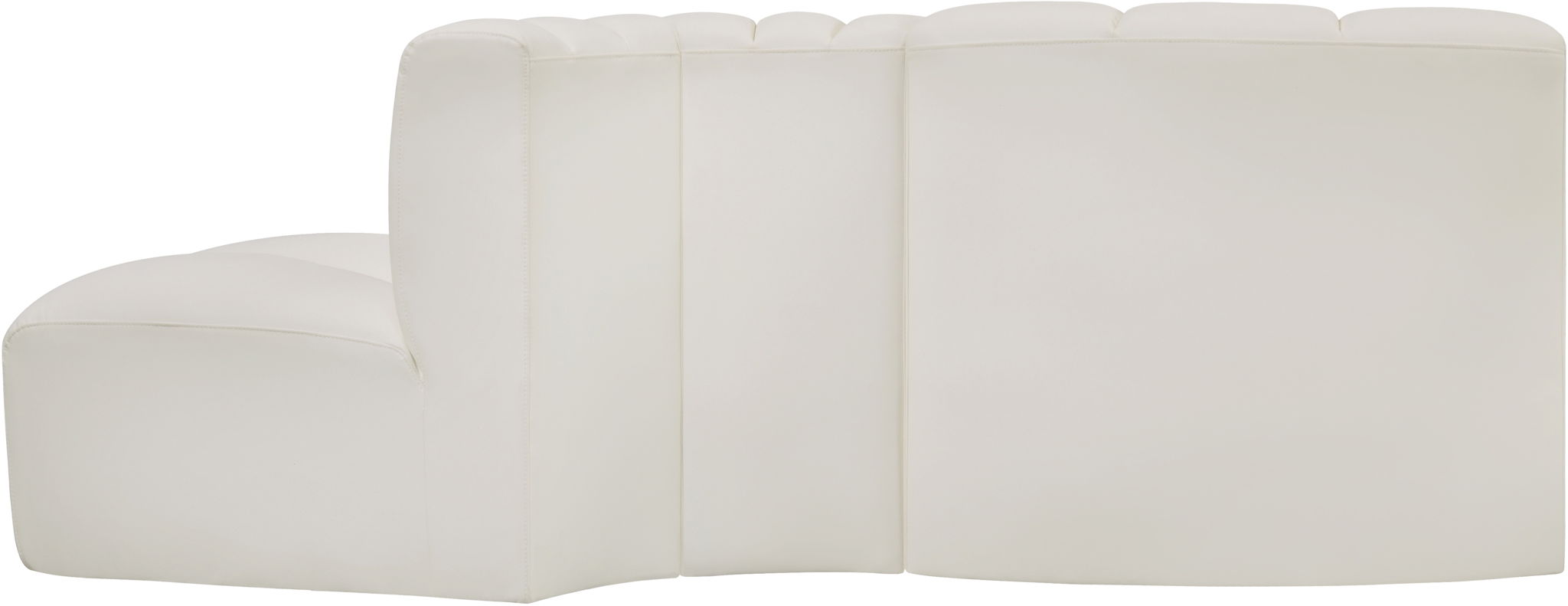 Arc - Faux Leather 3 Piece Modular Sofa