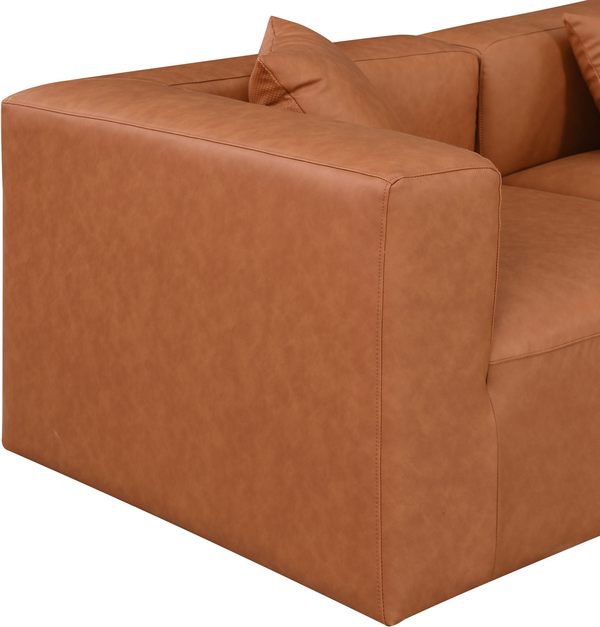 Cube - 8 Piece Modular Sectional - Cognac