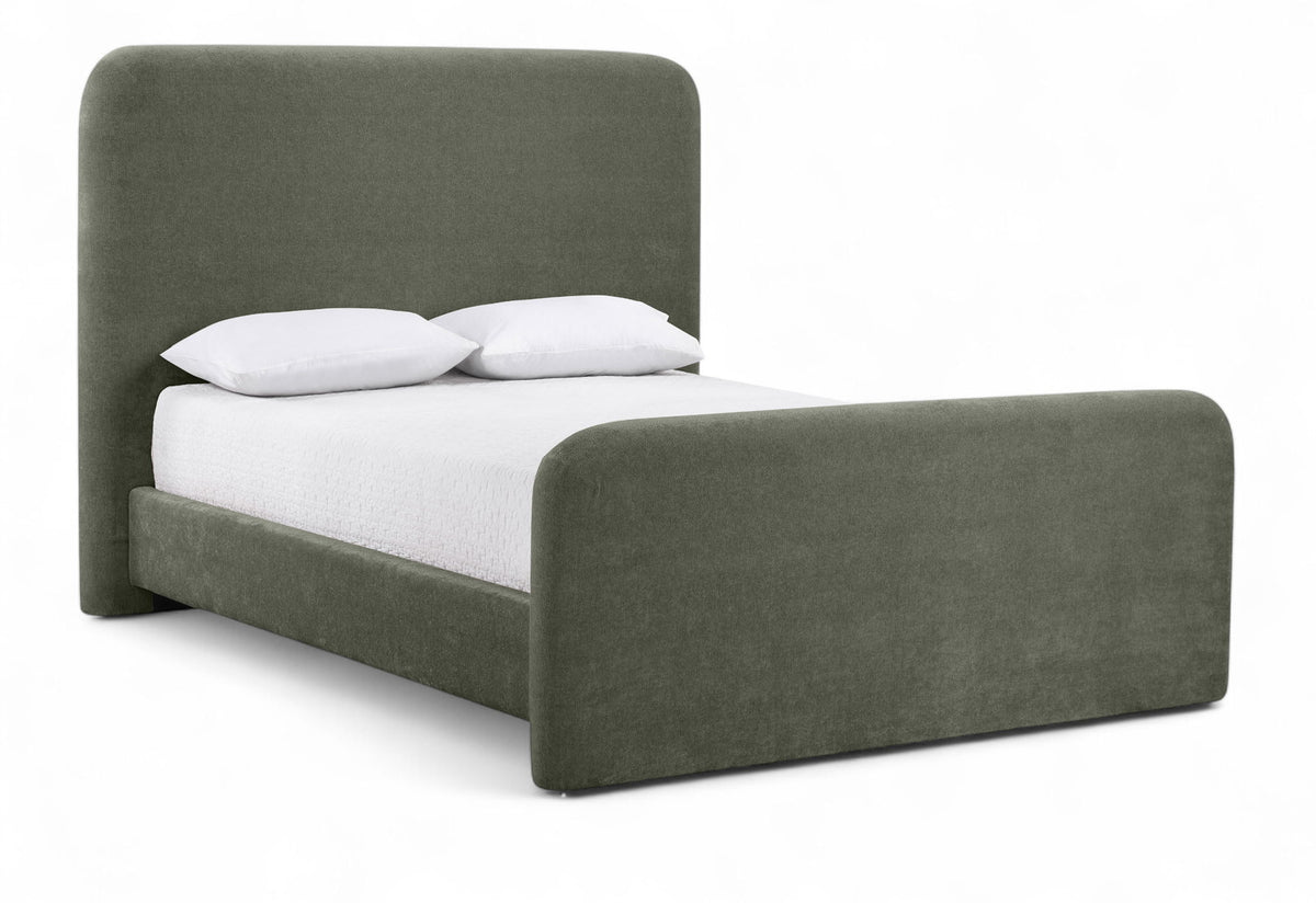 Fira - Chenille Fabric Upholstered Bed