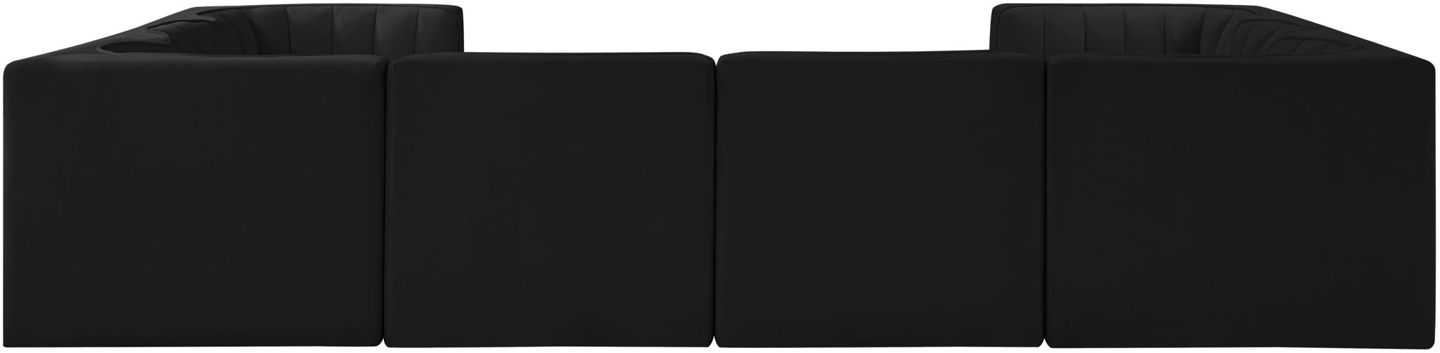 Rummi - Velvet Performance Fabric Upholstered Modular Sectional