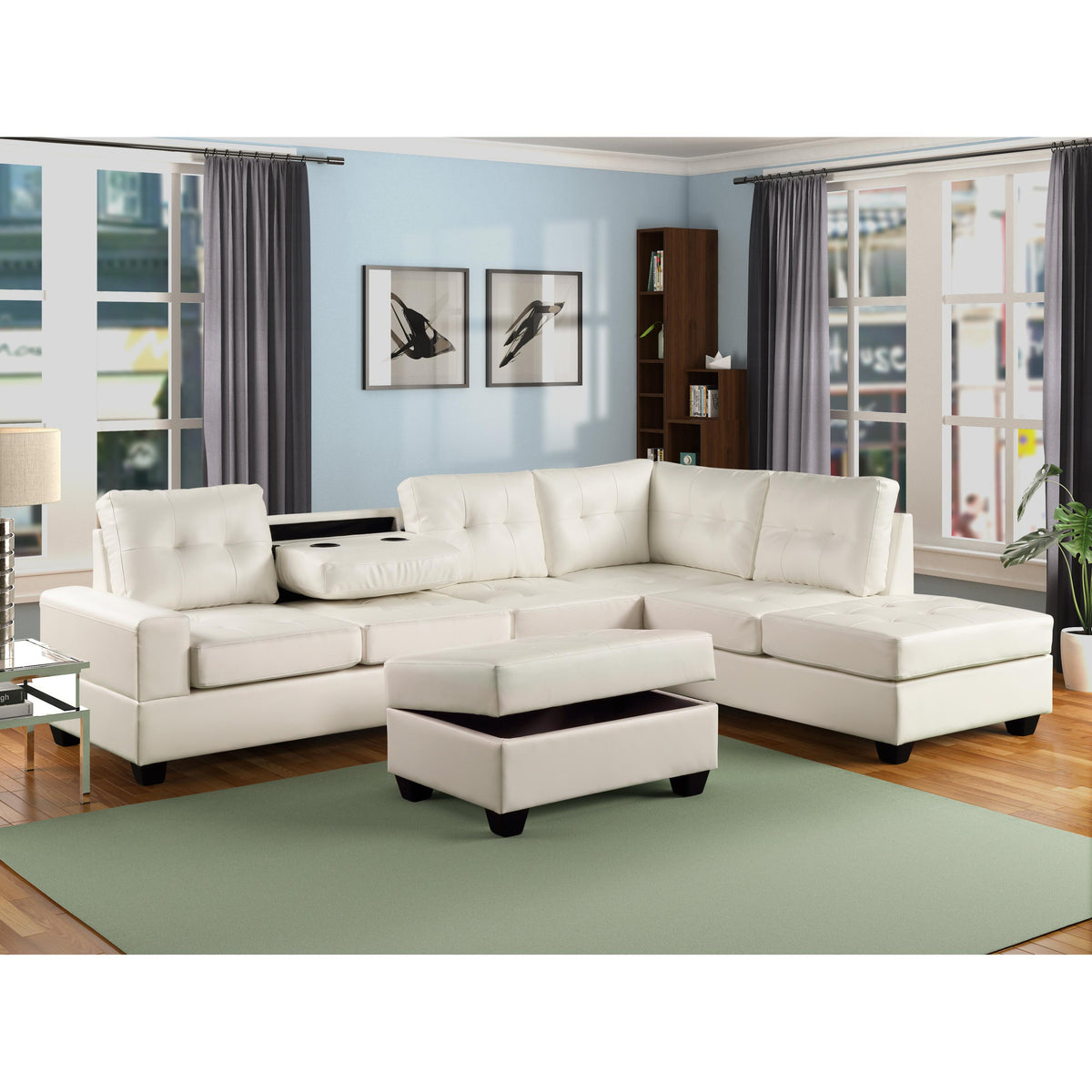 Happy Homes Heights Fabric 2 pc Sectional 10Heights IMAGE 2